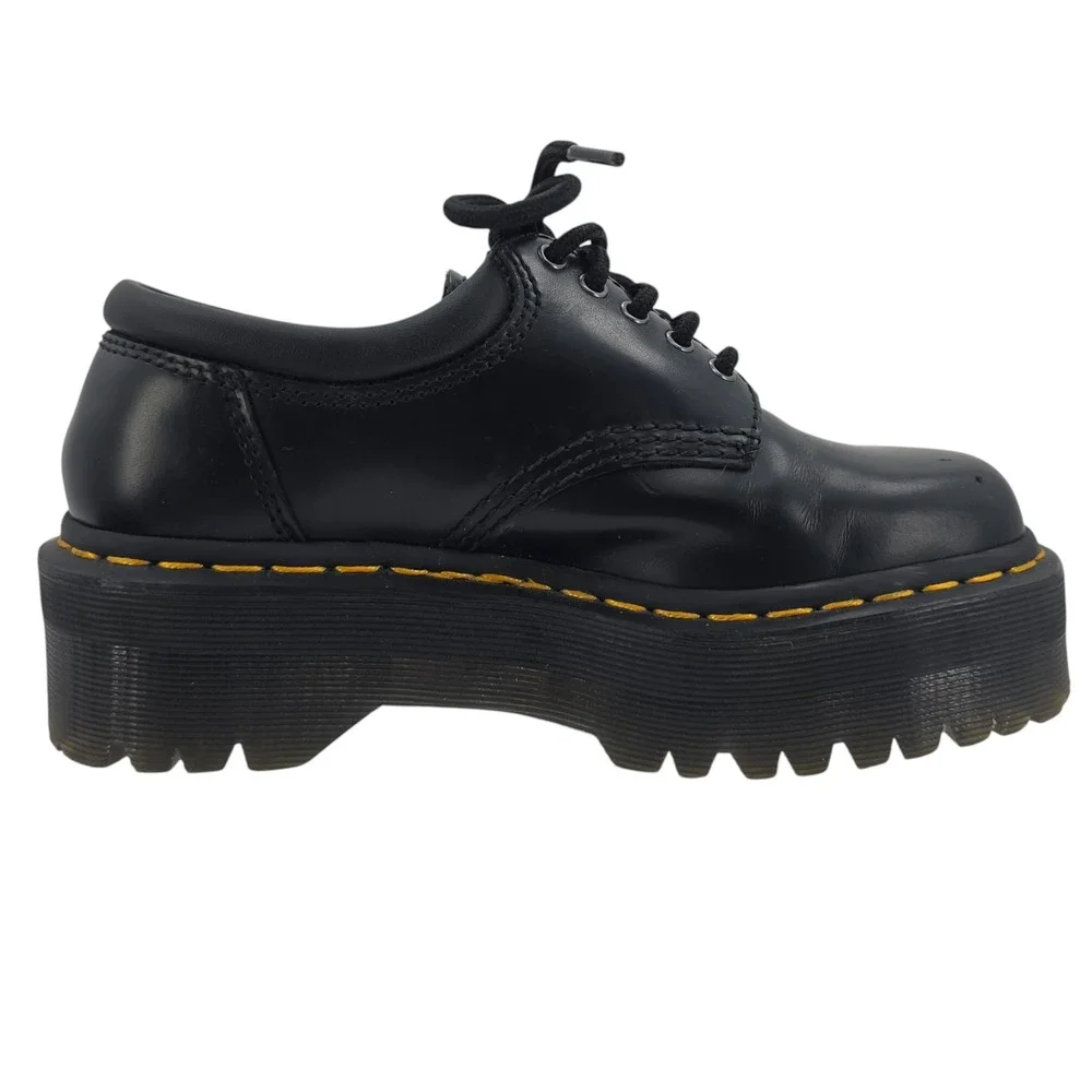 Free People M5/W6 Black Dr. Martens 8053‎ Quad Oxford Platform Loafers